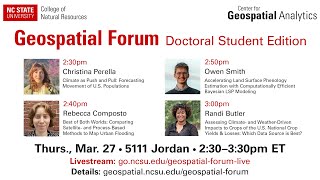 Geospatial Forum: Doctoral Student Edition 2025