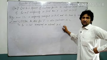 Uniform convergence and continuity (I)