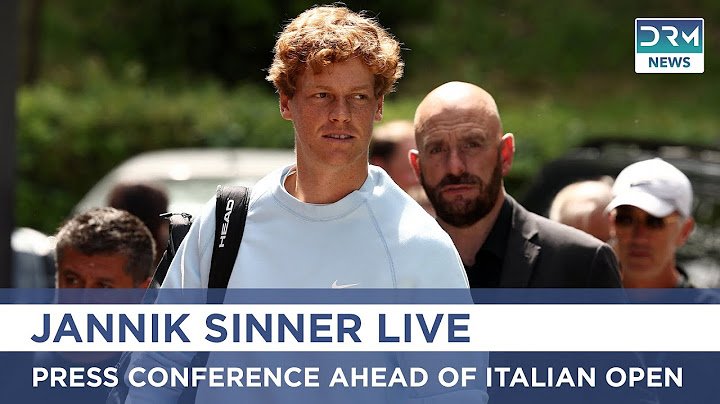 LIVE: Jannik Sinner Press Conference Ahead of Italian Open Return | DRM News | AD1G