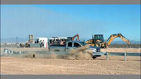 CRASH TESTING: MSKT  Guardrail End Terminal Test 3-35 with Pickup