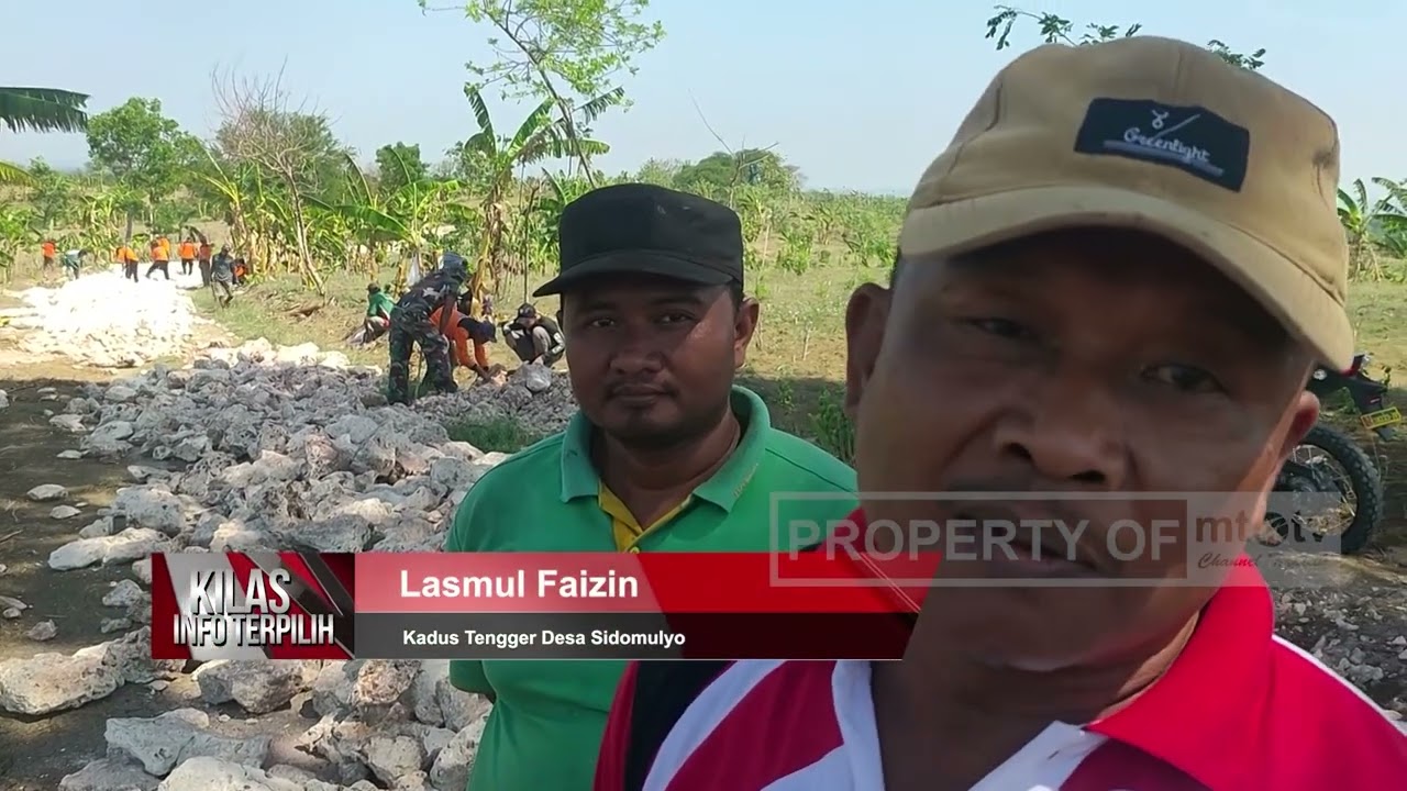 PEMBUATAN JALAN MAKADAM DI SIDOMULYO BLORA PANGKAS JARAK TEMPUH 10 KILOMETER
