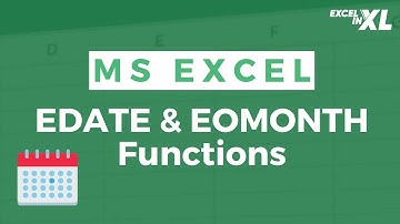 EDATE and EOMONTH Function in Excel - 2 | Step by Step Process