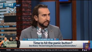 FIRST THINGS FIRST | Nick Wright It Is Time To PANIC For Giannis And The Bucks Doc Rips Bucks Staff