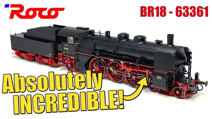 INCREDIBLE MODEL: Roco's Deutsche Reichsbahn BR18 Steam Locomotive Model Railway Review | HO scale