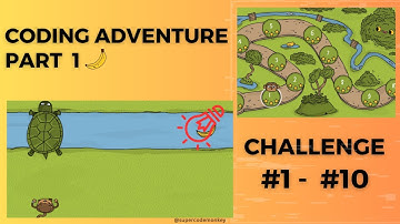 CODE MONKEY: CODING ADVENTURE🍌:  PART 1: FUNDAMENTALS - CHALLENGE#1 - #10 (FIRST STEPS)