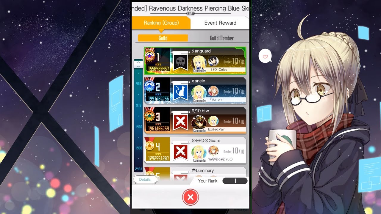 NA 12th GRE Top 100 Results | Ravenous Darkness Piercing Blue Skies | SAO MD