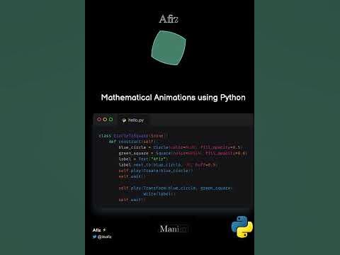 Create Animations in Python with just fews like of code #shorts #python ...