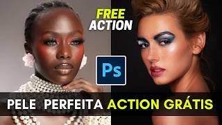 Tratamento de pele perfeito e rápido: action gratuita para Photoshop screenshot 5
