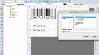 Barkod Etiket Programı ile Excel'den veri alma simgeler, barkod ekleme, toplu barkod basma