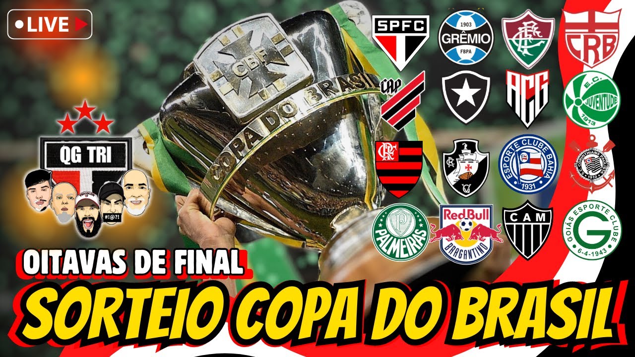 AO VIVO | QG TRICOLOR! SORTEIO DAS OITAVAS DE FINAL DA COPA DO BRASIL ...