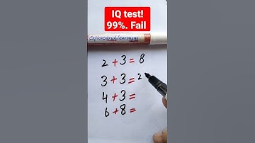 IQ test puzzle | Brain test | #iqtest #maths #puzzle #ytshorts