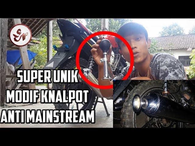 Ngakak... Modif Suara Knalpot Nyleneh Dengan Terompet Siomay | Super Unik Kreatif Video class=