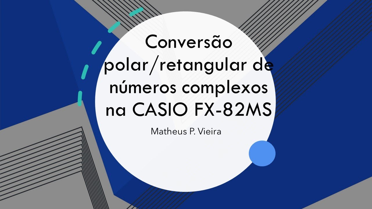 polar para retangular casio