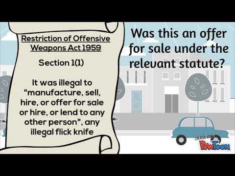 fisher-v-bell-1961-|-contract-law-|-offer-and-invitation-to-treat-|-law-case-summary-reasoning