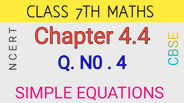 Q 4, Ex 4.4 -  Simple Equations - Chapter 4 - Maths Class 7th - NCERT CBSE