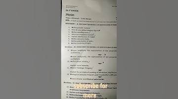 physics paper 4th sem batch 2021