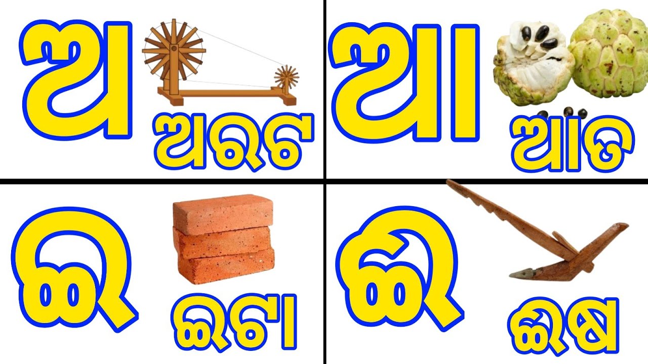 ଅ ଆ ଇ ଈ | ( ଓଡ଼ିଆ ବର୍ଣ୍ଣବୋଧ )ଅ ରେ ଅରଟ ଆରେ ଆତ | Odia Barnabodha | Odia Alphabets