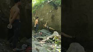 Chuu! V3 (FA) - Niagara Glen Bouldering