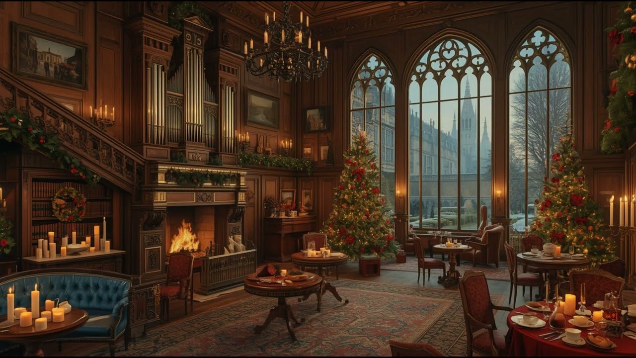 Christmas Pipe Organ Ambience in a Grand British Mansion