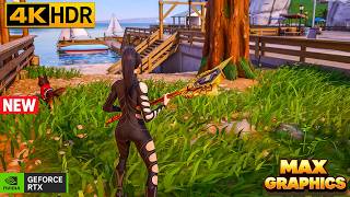 Fortnite 4K Max Graphics Zero Build Gameplay | Lisa Skin (Chapter 7 Season 1)