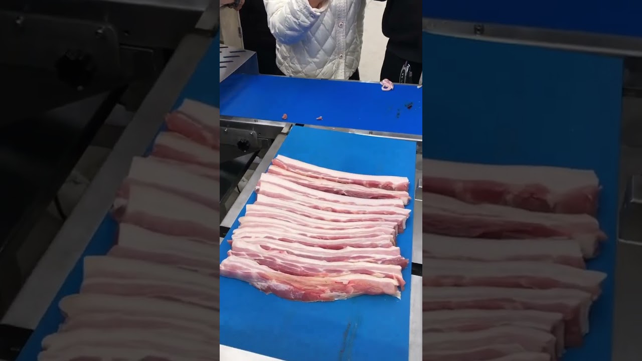 MNS-340 Fresh Pork Cutter #meat slicer #meatprocessingmachine