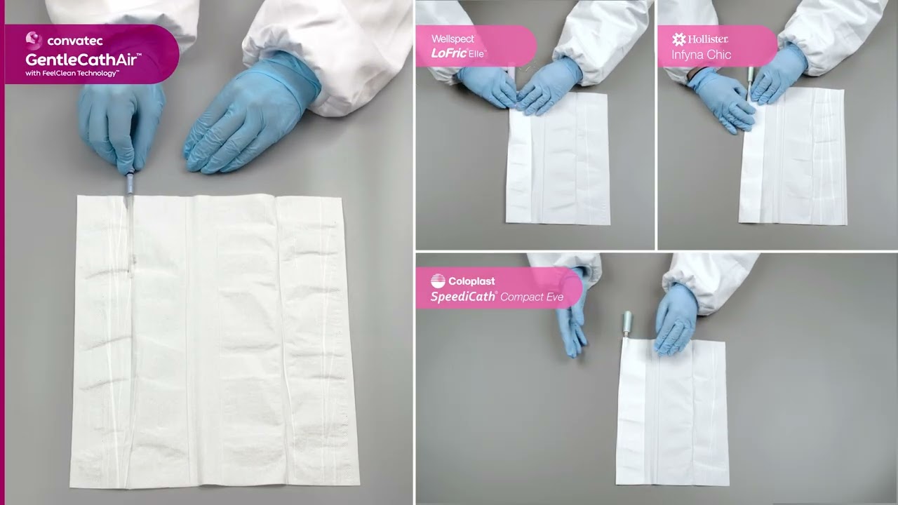 See the Difference: Convatec GentleCath Air™ Catheter Leaves No Residue | Tissue Test