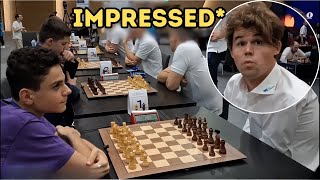 15-Year-Old Boy Impresses Magnus Carlsen With His Tactics | Ediz Gurel vs Magnus Carlsen Profile