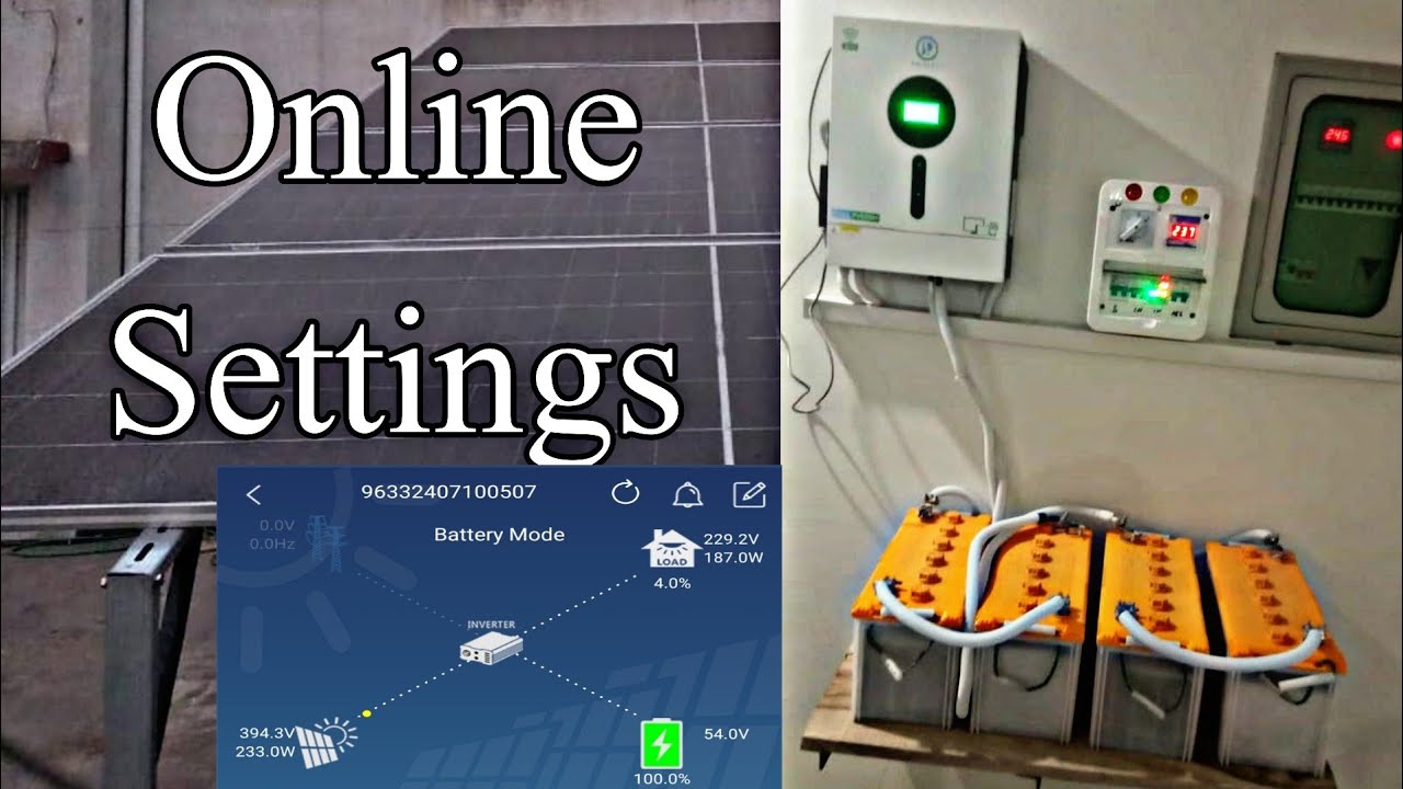 Solar Inverter Settings Wifi App - YouTube