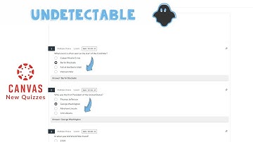 How To Get Canvas New Quizzes Answers! Undetectable