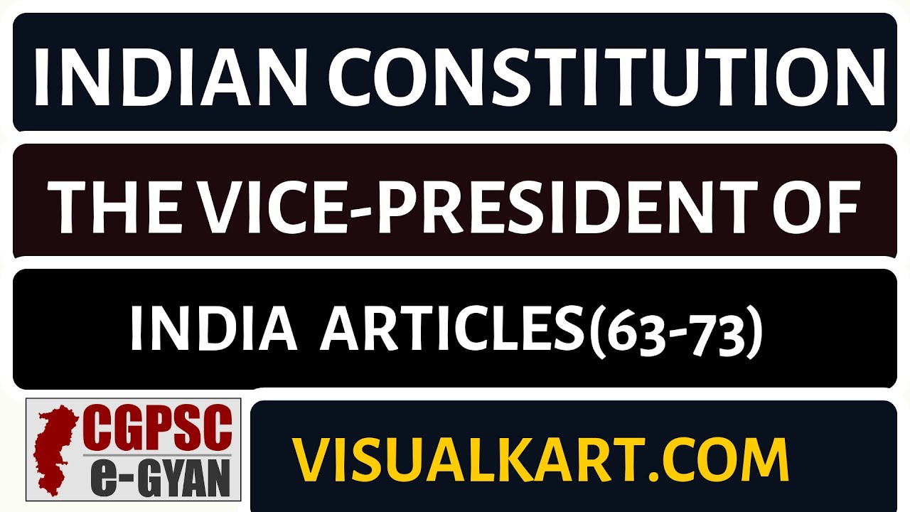 Indian Constitution in English | The Vice - President Of India ...