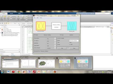 Leaf Disease Severity Grading System with Fuzzy Logic Classification using matlab code