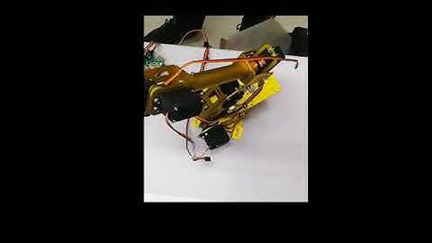 wireless control multi- dof robot arm control by wifi, bluetooth, ps2 by arduino