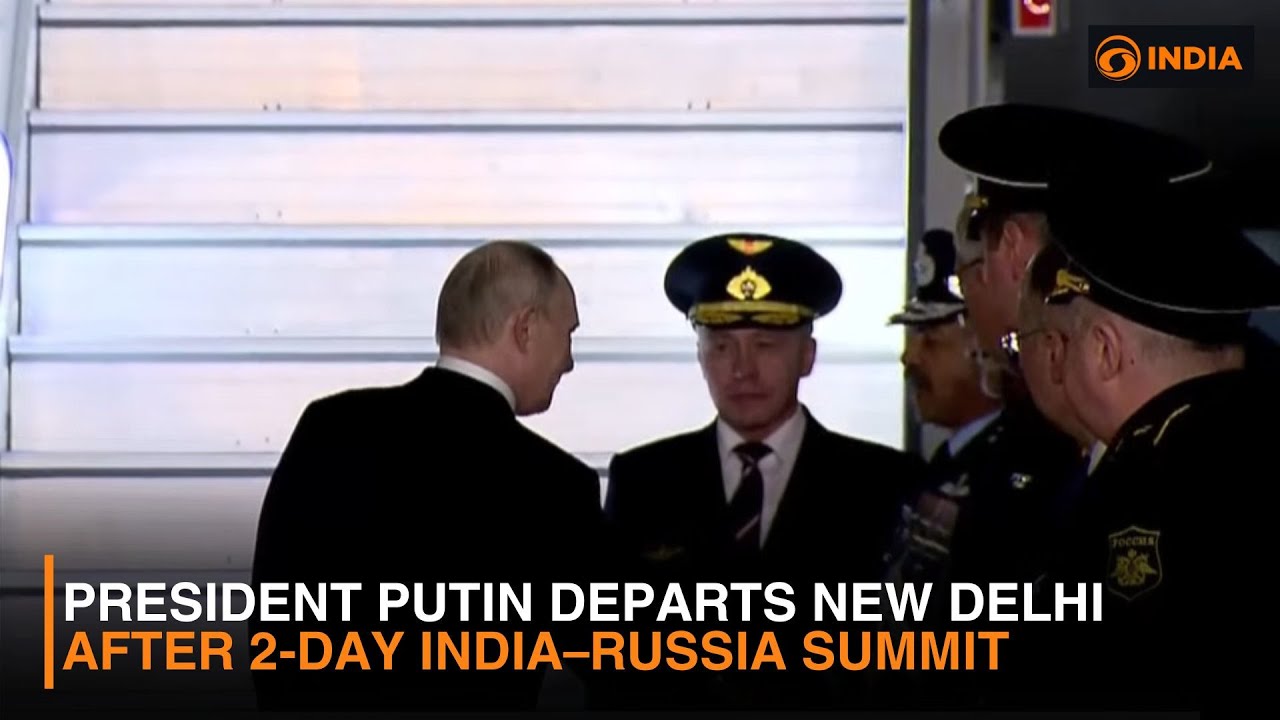 President Putin Departs New Delhi After 2-Day India–Russia Summit