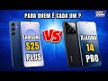 PARA QUEM É CADA UM ? SAMSUNG S25 PLUS 5G VS XIAOMI 14 PRO 5G  COMPARATIVO #smartphone #technology