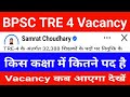 BPSC TRE 4 Vacancy Update | BPSC TRE 4 Notification Latest News किस कक्षा में कितना पद हैं देखें