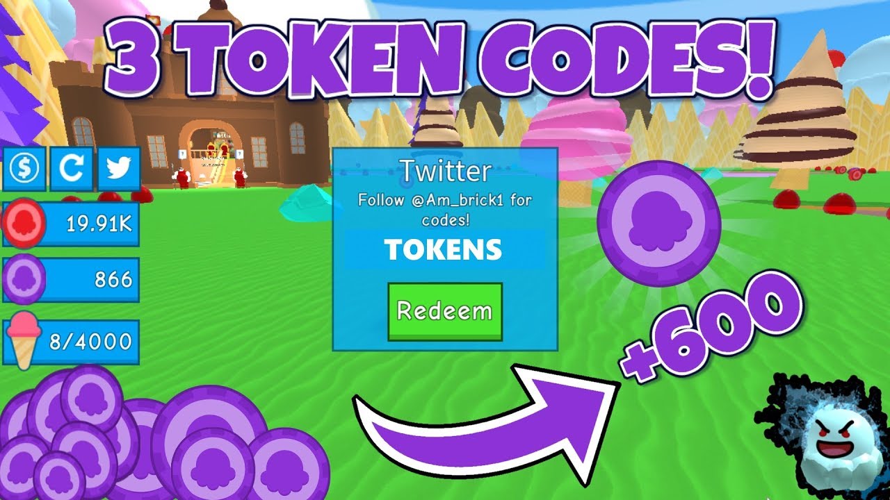 3 Token Codes Ice Cream Simulator Roblox Youtube - roblox ice cream simulator hack