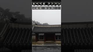 💖바닥을 두드리는 빗소리, 남한산성행궁 내행전에서 듣는 부드럽게 내리는 #빗소리 , 빗소리는 마음을 차분하게 하기도 하지만 추억을 떠오르게 만들기도 합니다.🌺 #ASMR 💖