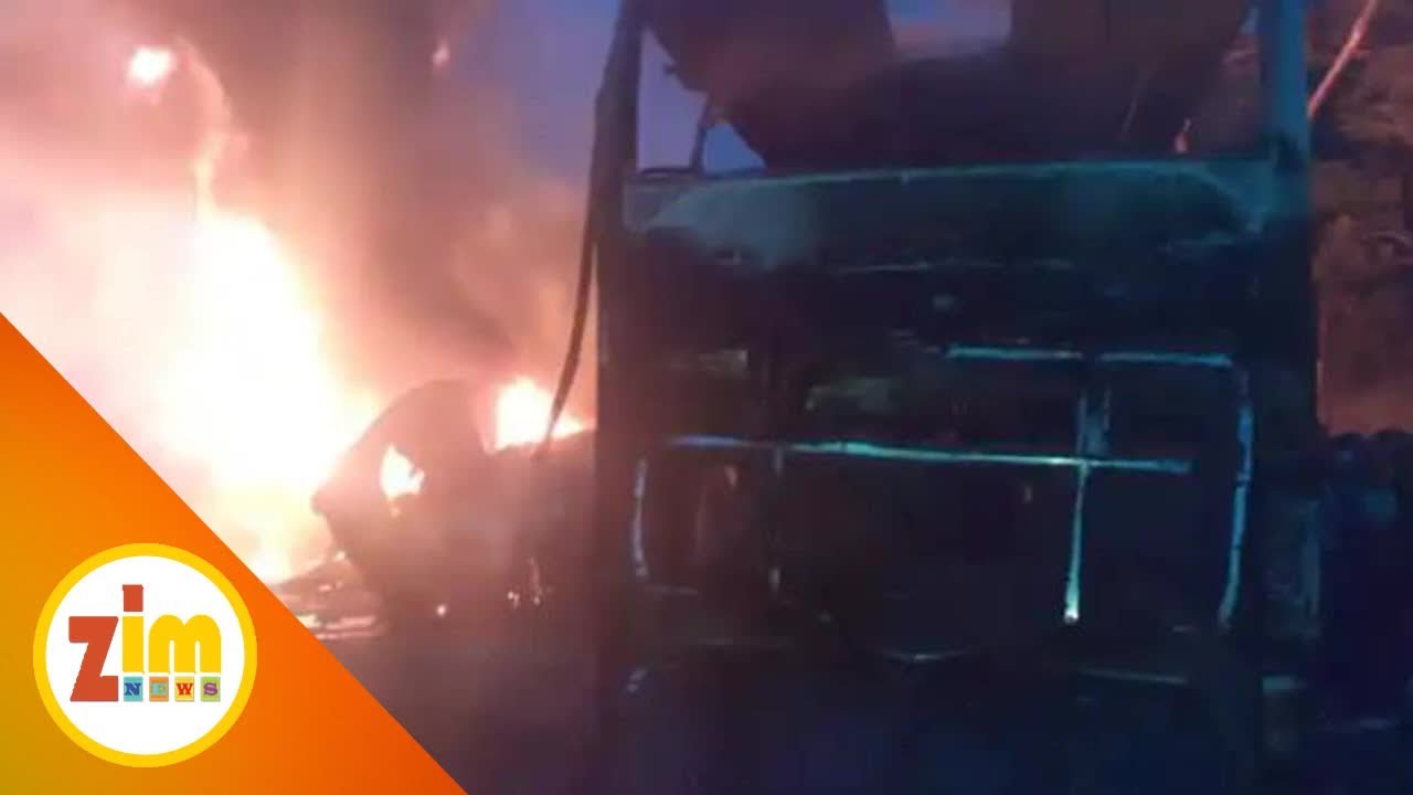 Bus collides with fuel tanker near Mutare, many feared dead - YouTube