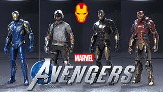 Marvel's Avengers Beta | All Iron Man Outfits /w Eternal Legendary Outfit