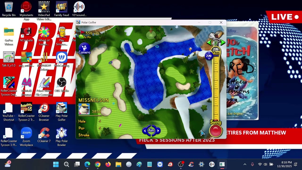 I make Miss Nelson a success and Miss Viola Swamp a failure at Polar Golfer!