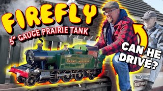 5' Gauge GWR Prairie 'Firefly' Steam up & Full Cab Track Run at Southport Model Engineering Club