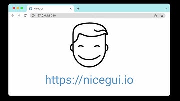 NiceGUI: Let any browser be the frontend of your Python code.
