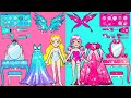 Paper Dolls Dress Up - Emoji Makeup Beautiful Drawing Dresses Handmade - Barbie Story & Crafts