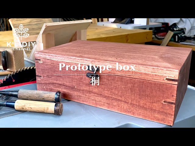ある日のDIY】100均材で小箱をDIY／Practice making keepsake box from