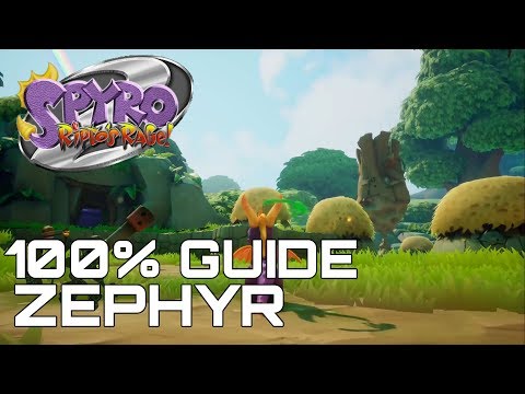 Spyro 2 Ripto's Rage (Reignited) 100% Guide ZEPHYR (ALL ORBS, GEMS...)