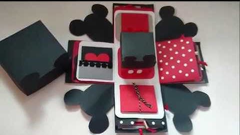 Mickey mouse themed explosion box by Artatouille