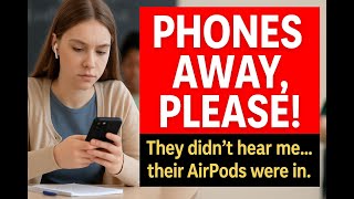 Phones Away, Please A Teacher Vs. 30 Cell Phones