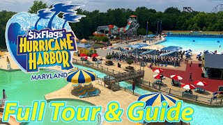 Hurricane Harbor Maryland (Six Flags America's Water Park) | Full Tour | June 2025
