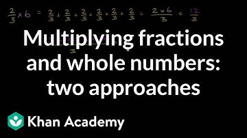 Multiplying fractions and whole numbers: two approaches | Fractions | 5th grade | Khan Academy