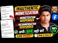 Facebook Inauthentic Engagement Fix 2026 |Monetization Suspended &amp; Recommendation Suspended Solution Mp3 Song